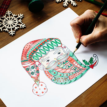 Image for event: Adult Coloring Holiday Edition